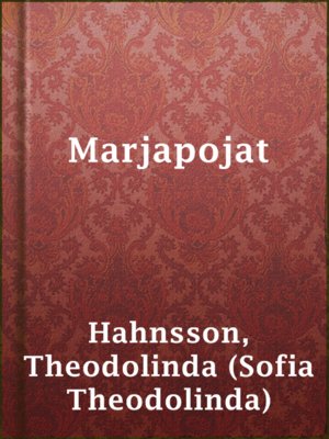 cover image of Marjapojat
